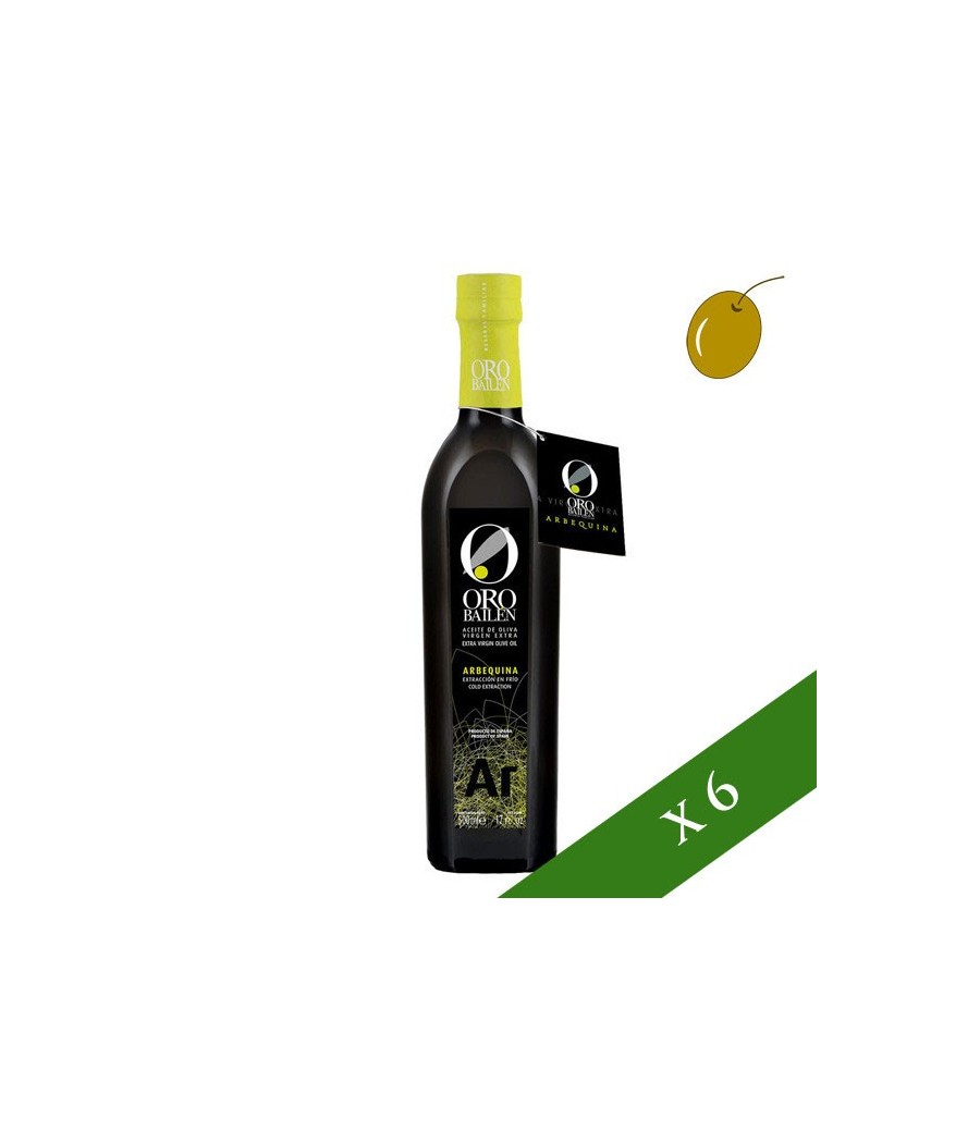 BOX x6 --- Oro de Bailén Arbequina 500ml, Olio Extravegine di Oliva di Jaén