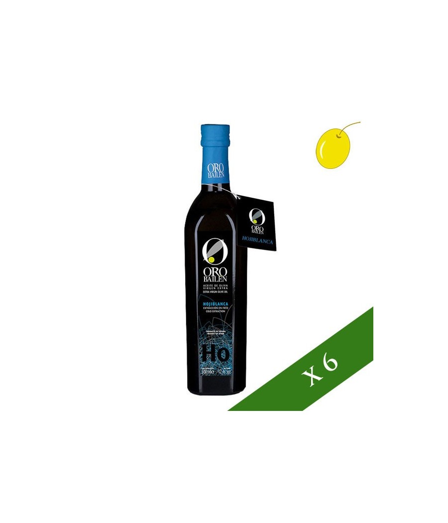 BOX x6 --- Oro de Bailén Hojiblanca 500ml, Olio Extravegine di Oliva de Jaén