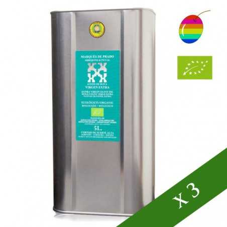 BOX x3 --- Marqués de Prado Selección Familiar Coupage Organic 5l, Natives Olivenöl extra