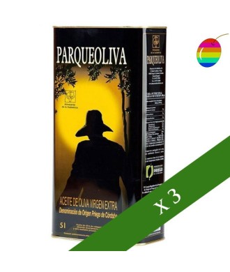 PACK 3 x Parqueoliva Coupage 5l, Aceite de Oliva Virgen Extra, D.O. Priego de Córdoba