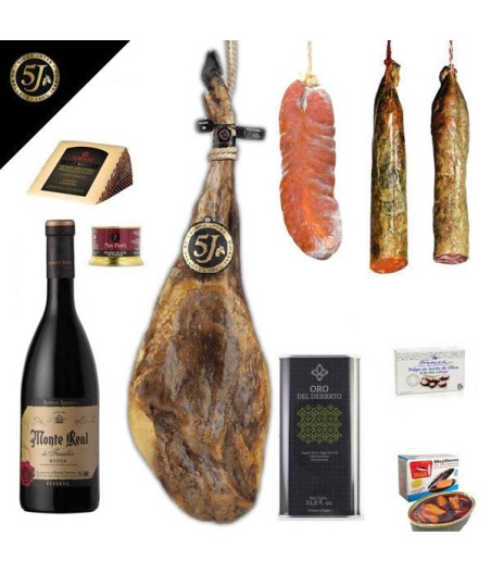 Geschenkset - 5J Schinken + IBÉRICO GOURMET Sortiment