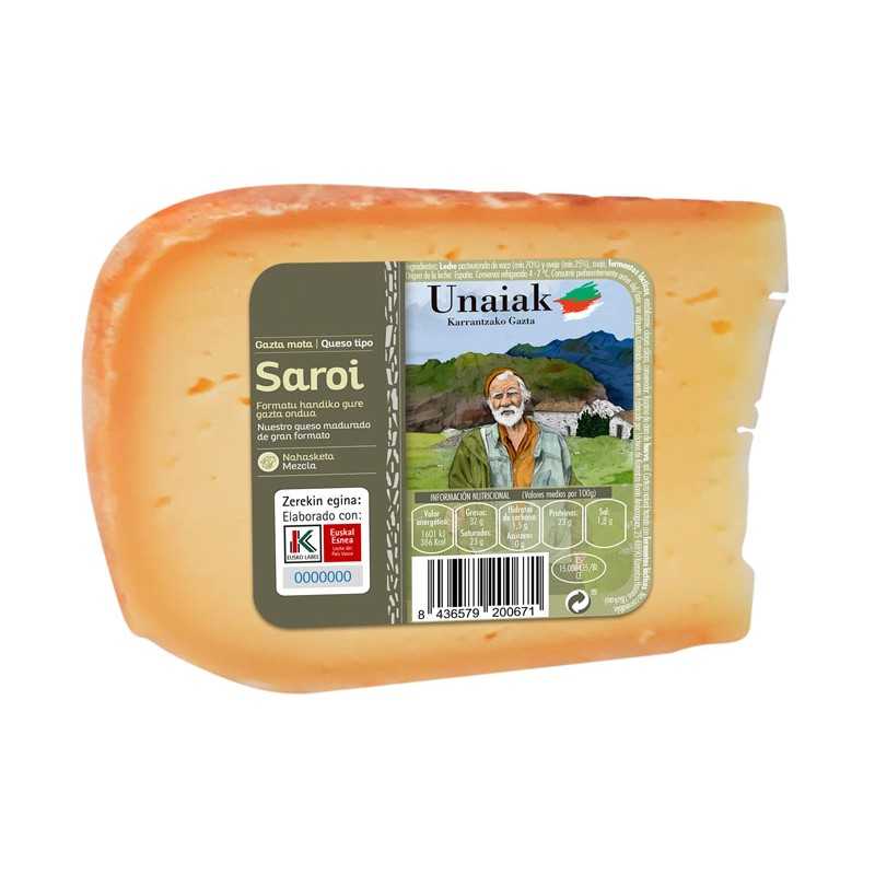 Unaiak matured cheese mixed (pasteurized sheep and cow milk)- PORTION