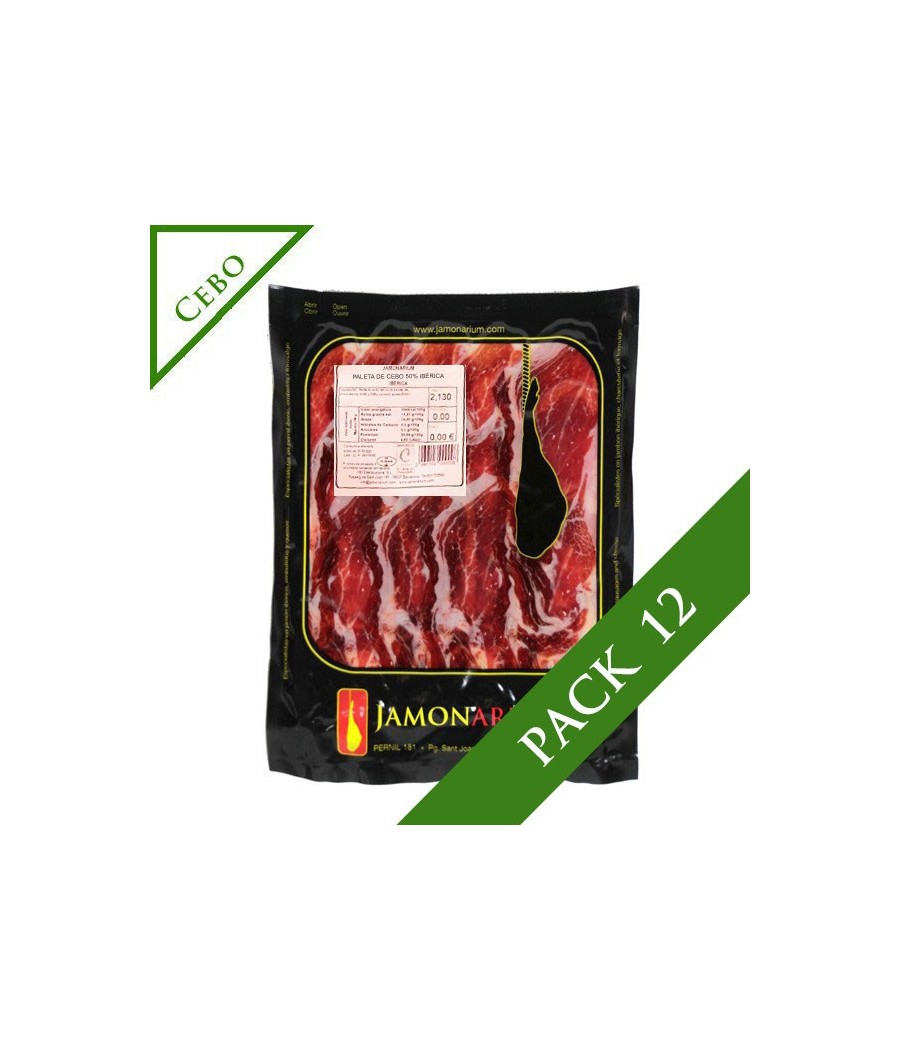 PACK 12 - Spalla di Cebo Iberica, 50% Gara Ibérica affettato 100g