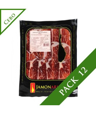 PACK 12 - Jambon de Cebo Ibérico, 50% Race Ibèrique tranché 100g