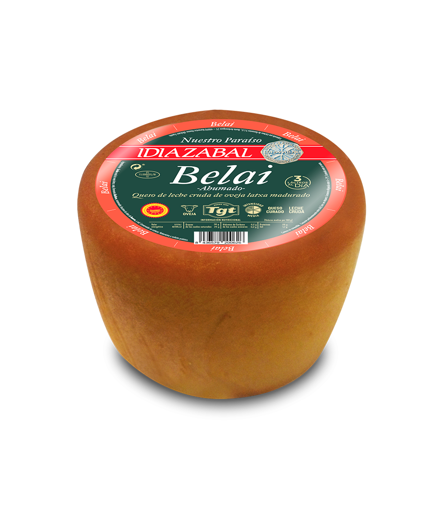Belai cheese raw sheep's milk, D.O. idiazabal - WHOLE Belai cheese raw sheep's milk, D.O. idiazabal - WHOLE