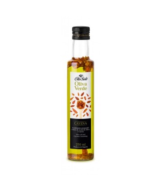 Oli d'oliva aromatitzat CAIENA picant 250ml, Olis Solé