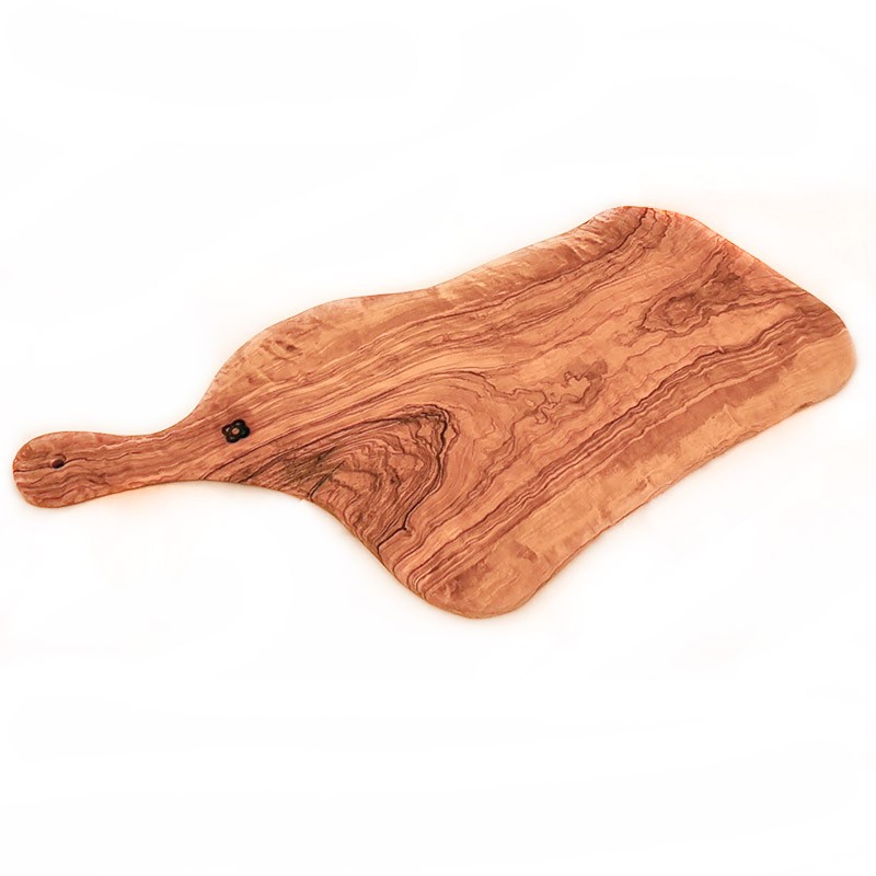 Cutting or serving board with handle, Olive wood (1)