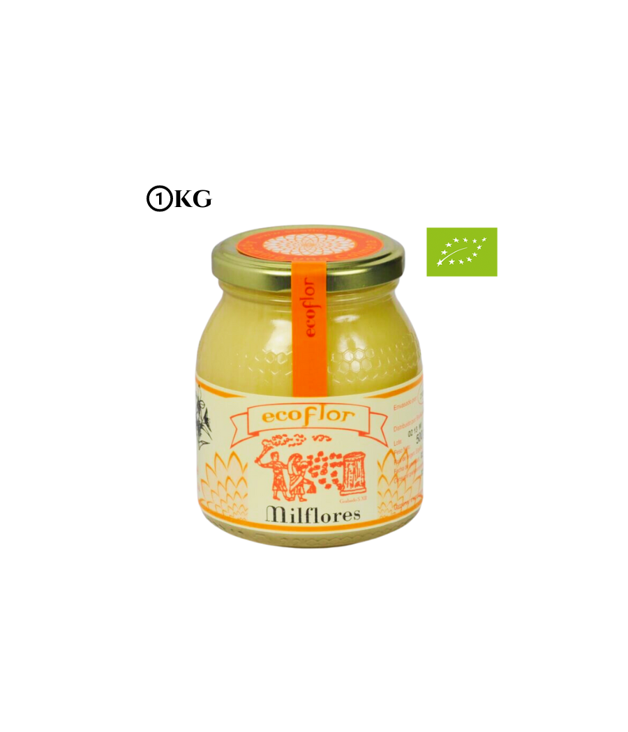 Milflores Honey Organic 1kg, Ecoflor