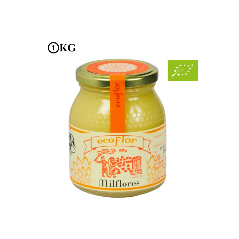 Miel de milflores Ecológica 1kg, Ecoflor