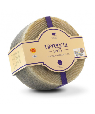 Fromage Affiné Herencia 1605 Artisanal +7 Mois, A.O. Manchego ENTIER