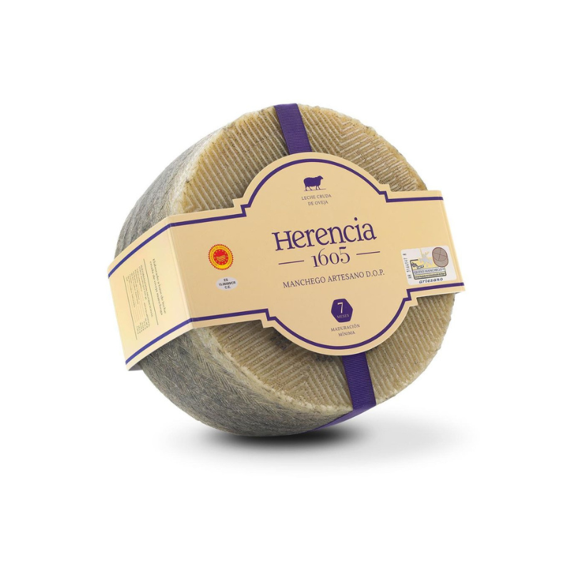 Cured Cheese Herencia 1605 Artisan +7 Months, D.O. Manchego WHOLE