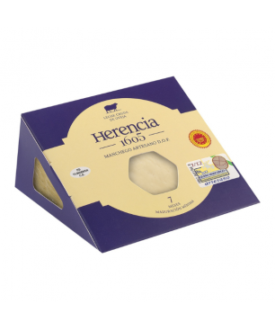 Fromage affiné Herencia 1605 Lait Cru Brebis +7 mois, A.O Manchego PORTION