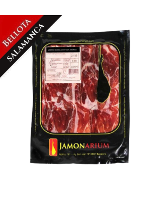 Bellota Iberico Schinken (Salamanca), 100% Rasse Iberische - Pata Negra GANZ geschnitten