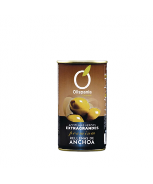 Oliven gefüllt mit Sardellen Olispania 150 g