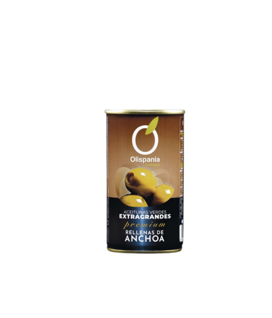 Aceitunas rellenas de anchoa Olispania 150 g Aceitunas rellenas de anchoa Olispania 150 g