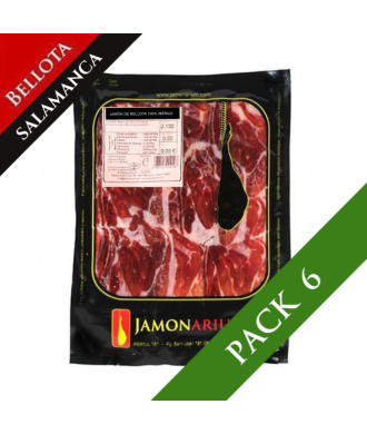 Pack x6 - Bellota Iberico Shoulder (Salamanca), 100% iberian breed - Pata Negra sliced 100g