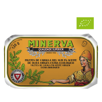 Mackerel fillets in organic extra virgin olive oil Minerva 120g