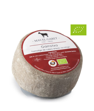 Organic and artisan garrotxa cheese Mas el Garet with goat milk - WHOLE