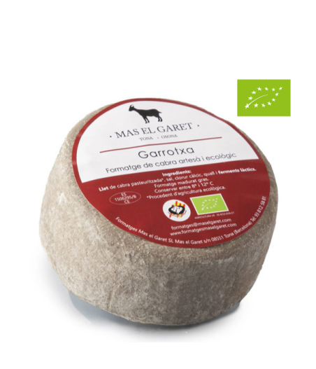 Queso garrotxa artesano y ecológico Mas el Garet con leche de cabra - ENTERO