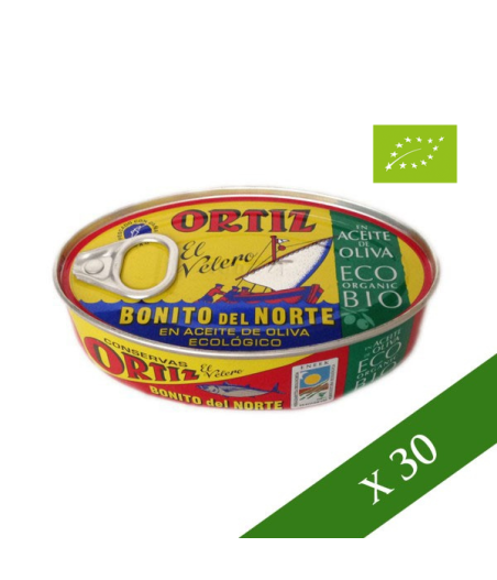 BOX x30 - Tonno bianco Ortiz in olio di oliva ecologico