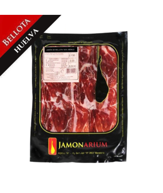 Jambon Bellota Ibèrique (Huelva), 100% race ibèrique - Pata Negra ENTIER tranché