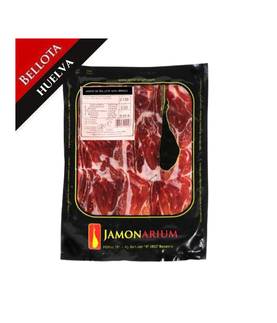 Prosciutto Bellota Ibérico (Huelva), 100% Gara Iberica - Pata negra INTERO afettato