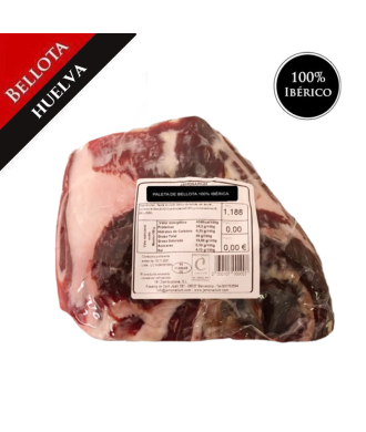 Espatlla Ibèrica Bellota (Jabugo, Huelva), 100% Raça Ibèrica - Pata negra - DESOSSADA - Caña