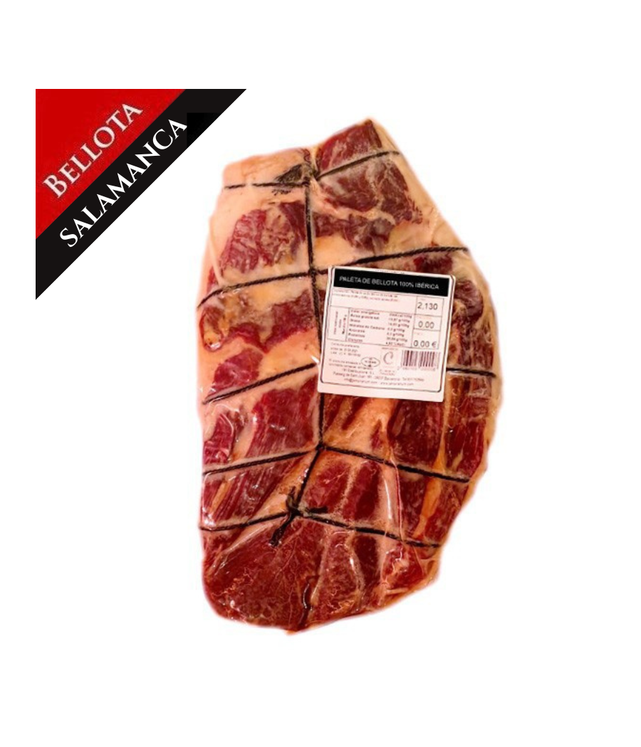 Ibérico Bellota Shoulder (Salamanca), 100% Iberian Breed - Pata Negra - BONELESS Ibérico Bellota Shoulder (Salamanca), 100% Iberian Breed - Pata Negra - BONELESS