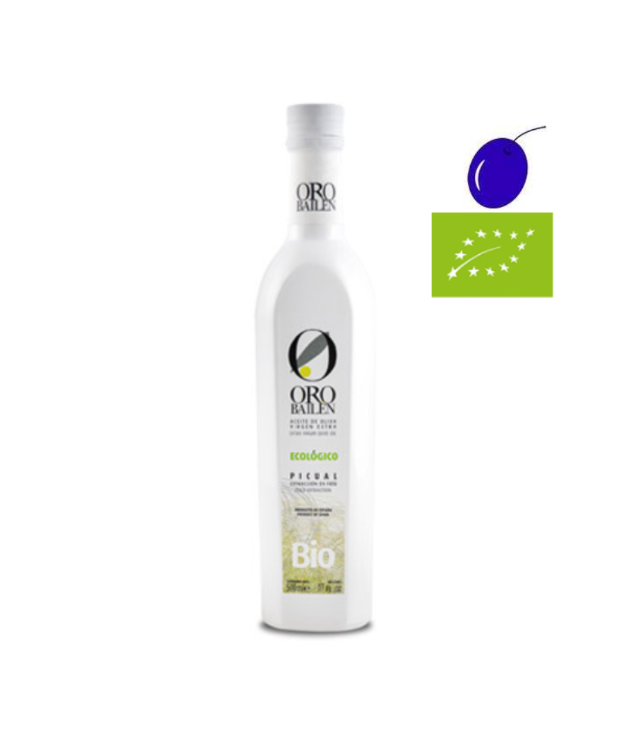 Oro De Bailen Picual Ecológico 500ml, Aceite Oliva Virgen Extra Oro De Bailen Picual Ecológico 500ml, Aceite Oliva Virgen Extra