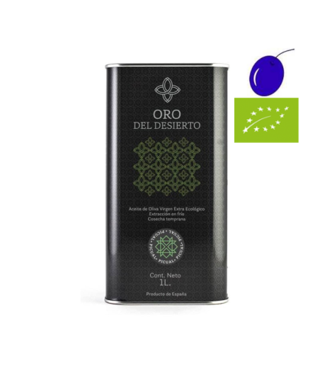 Oro del Desierto Picual Ecológico 1l, Aceite de Oliva Virgen Extra Ecológico