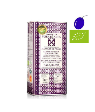 Cortijo de suerte alta Picual en envero Ecològic 1l, Oli d'Oliva Verge Extra, DO Baena