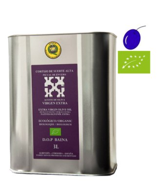Cortijo de suerte alta Picual en envero Organic 3l, Organic Extra Virgin Olive Oil, D.O. Baena