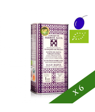BOX x6 --- Cortijo de suerte alta Picual en envero ökologisch 1l, Natives Olivenöl Extra, D.O. Baena