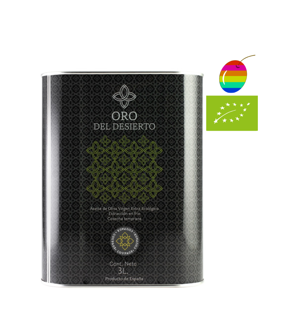Oro del desierto Coupage Organic 3l, Extra Virgin Olive Oil Oro del desierto Coupage Organic 3l, Extra Virgin Olive Oil