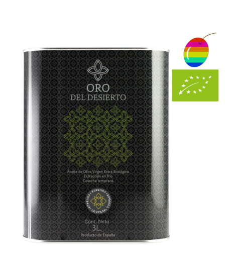 Oro del Desierto Coupage Ecológico 3l, Aceite de Oliva Virgen Extra