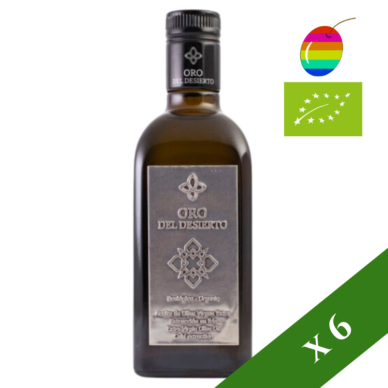 BOÎTE x6 --- Oro del desierto coupage bio 500ml, huile d'olive extra vierge