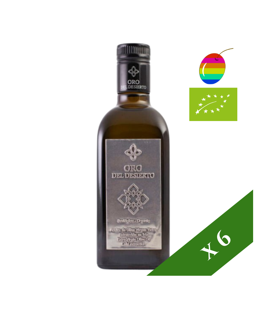 BOX x6 --- Oro del desierto coupage organic 500ml, extra virgin olive oil