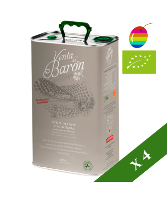 BOITES x4 --- Venta del Barón Coupage 2.5L, Huile d'Olive Extra Vierge, DO Priego de Córdoba