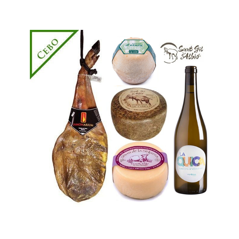Christmas hamper - Iberico & Sant Gil d'Albió cheese