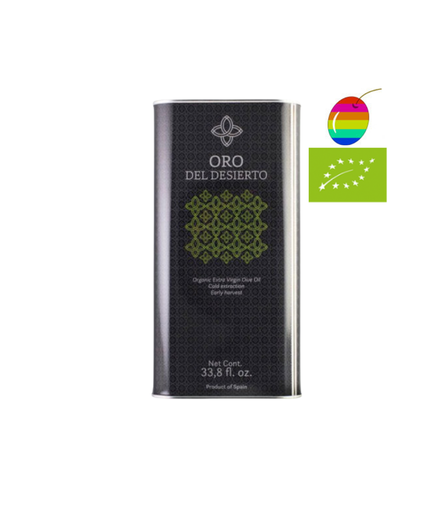 Oro del Desierto Coupage Ecológico 1l, Aceite de Oliva Virgen Extra Oro del Desierto Coupage Ecológico 1l, Aceite de Oliva Virgen Extra