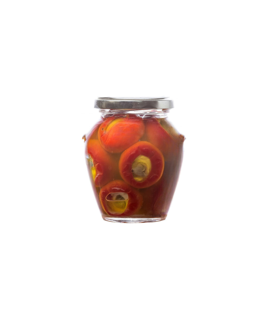 Pimiento Rellenos Queso Orto Mediterraneo , 314 ml Pimiento Rellenos Queso Orto Mediterraneo , 314 ml