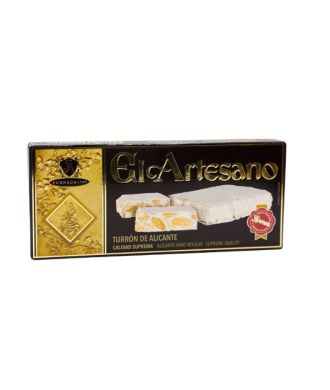 Turrón de Alicante "nougat" 200 g El Artesano, IGP Turron de Jijona