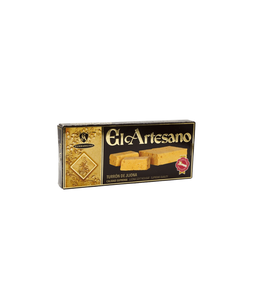 Turron Handgemachter Jijona Nougat El Artesano 200g, IGP Jijona Nougat