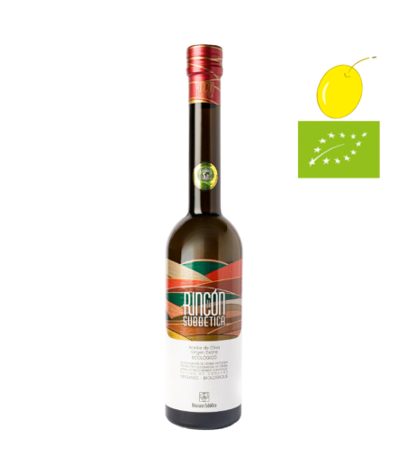 Rincón de la Subbética Hojiblanca ecológico 500ml, Aceite de Oliva Virgen Extra, D.O. Priego de Córdoba