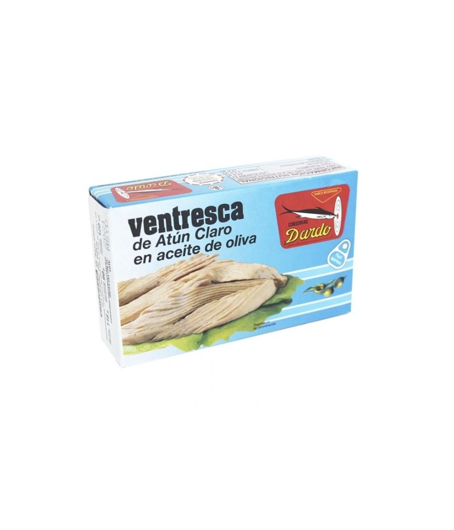Ventresca de thon clair dans l'huile d'olive Dardo 120 ml Ventresca de thon clair dans l'huile d'olive Dardo 120 ml