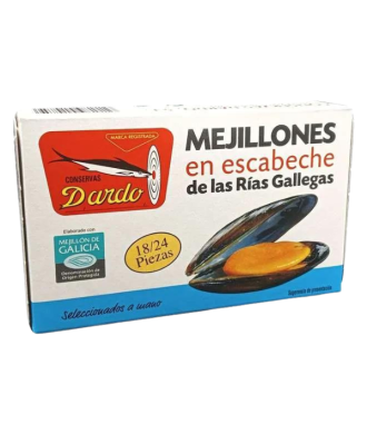 Mejillones en Escabeche Dardo 18/24 (Rías Gallegas)