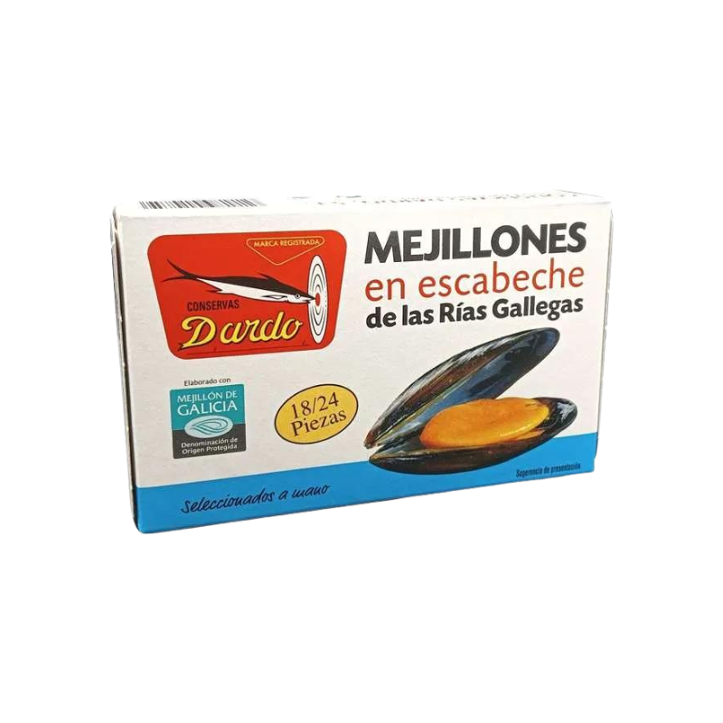 Miesmuscheln in Olivenöl Dardo 18/24 Stück (Galizischen Rías)