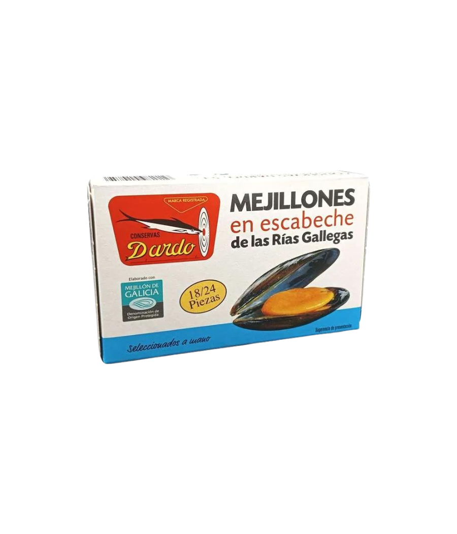 Mussels in escabeche Dardo 8/12 (Galician Rias) Mussels in escabeche Dardo 8/12 (Galician Rias)