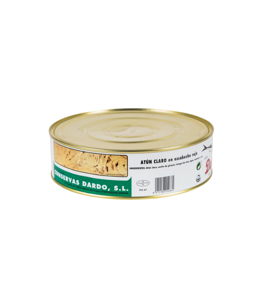 Tonno chiaro in escabeche rosso Dardo 1800 gr Tonno chiaro in escabeche rosso Dardo 1800 gr