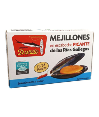 Cozze Sottaceti PICCANTI Dardo 18/24 (Rías Gallegas)